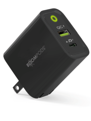 Powerboom 30W Super Fast Wall Charger PD Dual Port USB-C