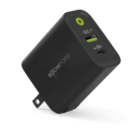 Powerboom 30W Super Fast Wall Charger PD Dual Port USB-C